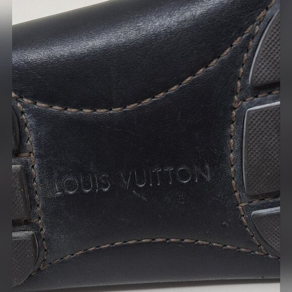 Louis Vuitton Monte Carlo Driving Loafers Shoes Chocolate Brown Leather 8.5 US - Picture 14 of 16